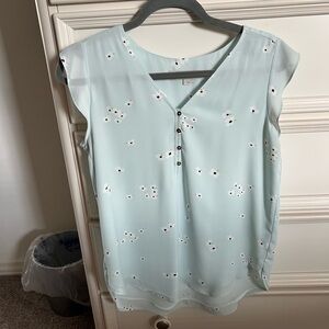 Loft Women's Light Blue Blouse size small